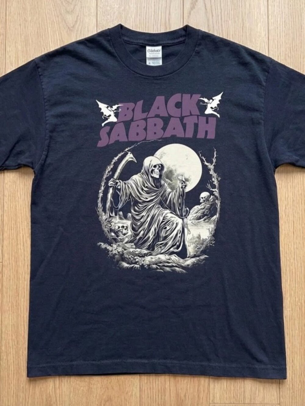 Classic Navy Men’s Black Sabbath Graphic Tee Reprint